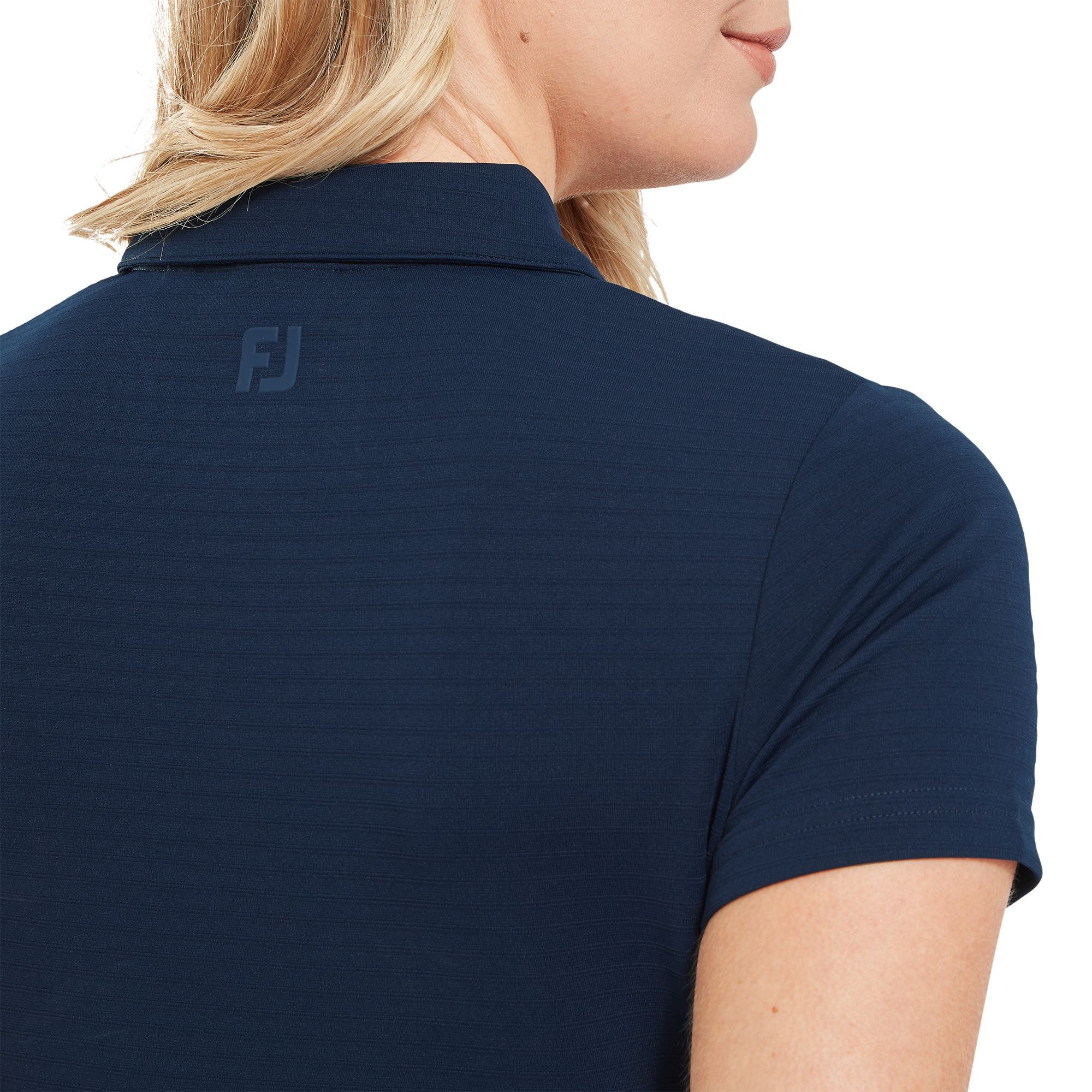 &Auml;rmellosses Jacquard Polo
