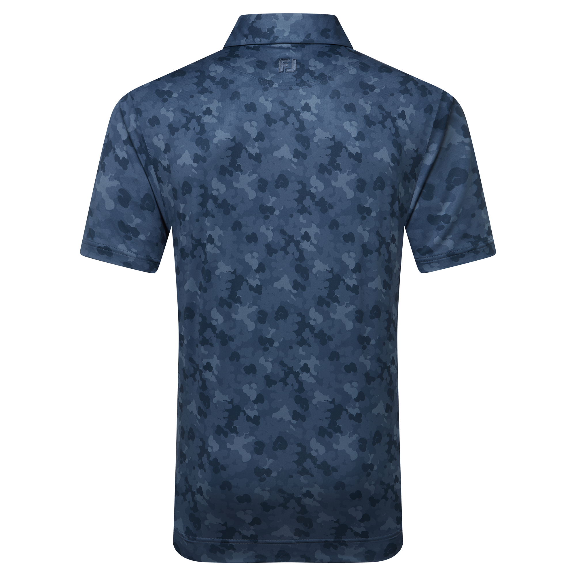 Polo en fil d'Ecosse imprim&eacute; camouflage