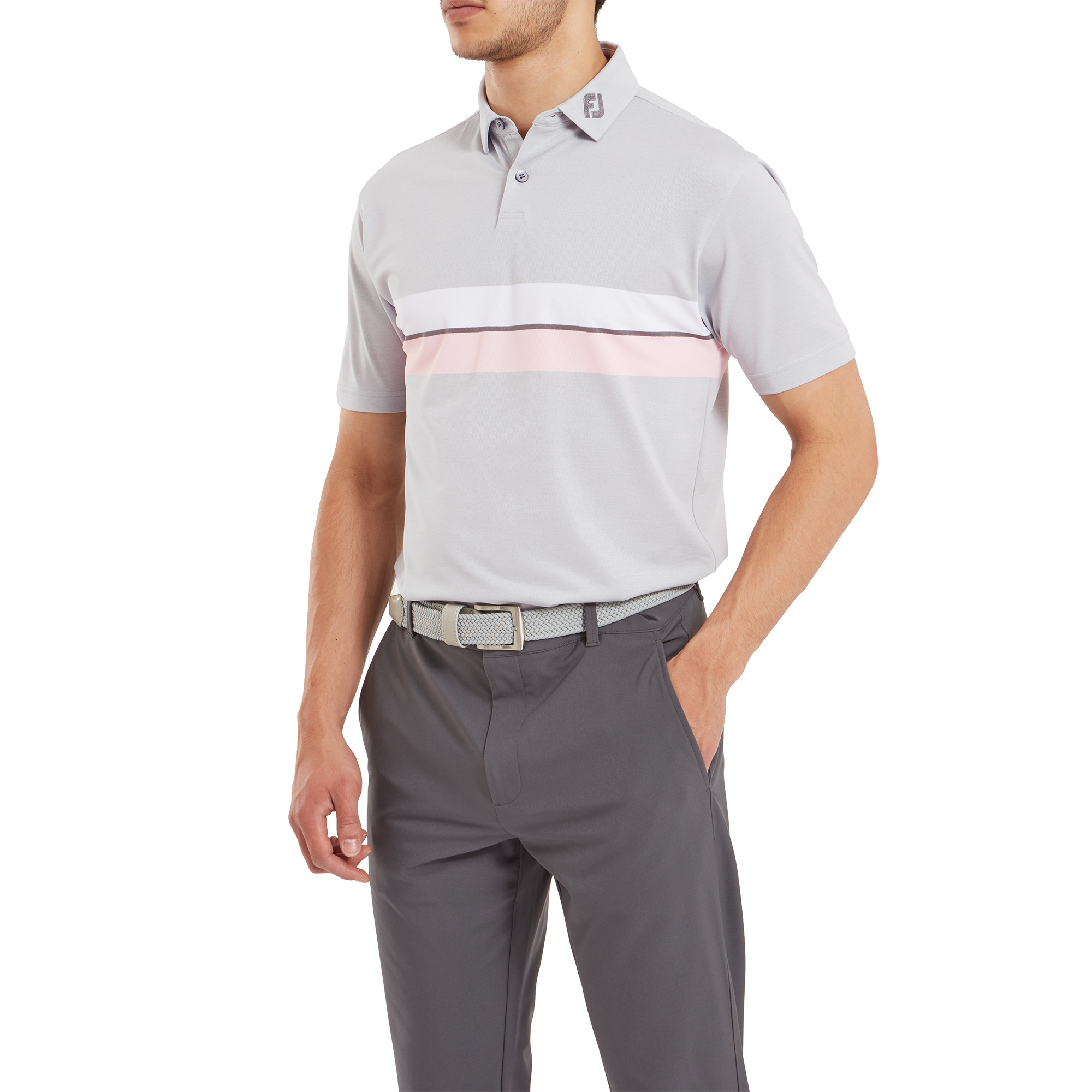 Doppel-Bruststreifen Piqu&eacute;