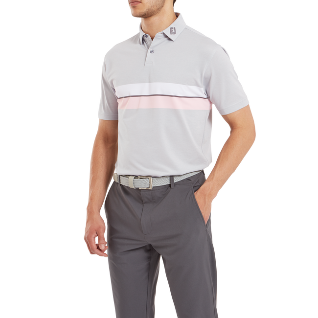 Doppel-Bruststreifen Piqué