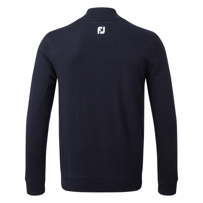 Wool Blend 1/2 Zip Lined Pullover