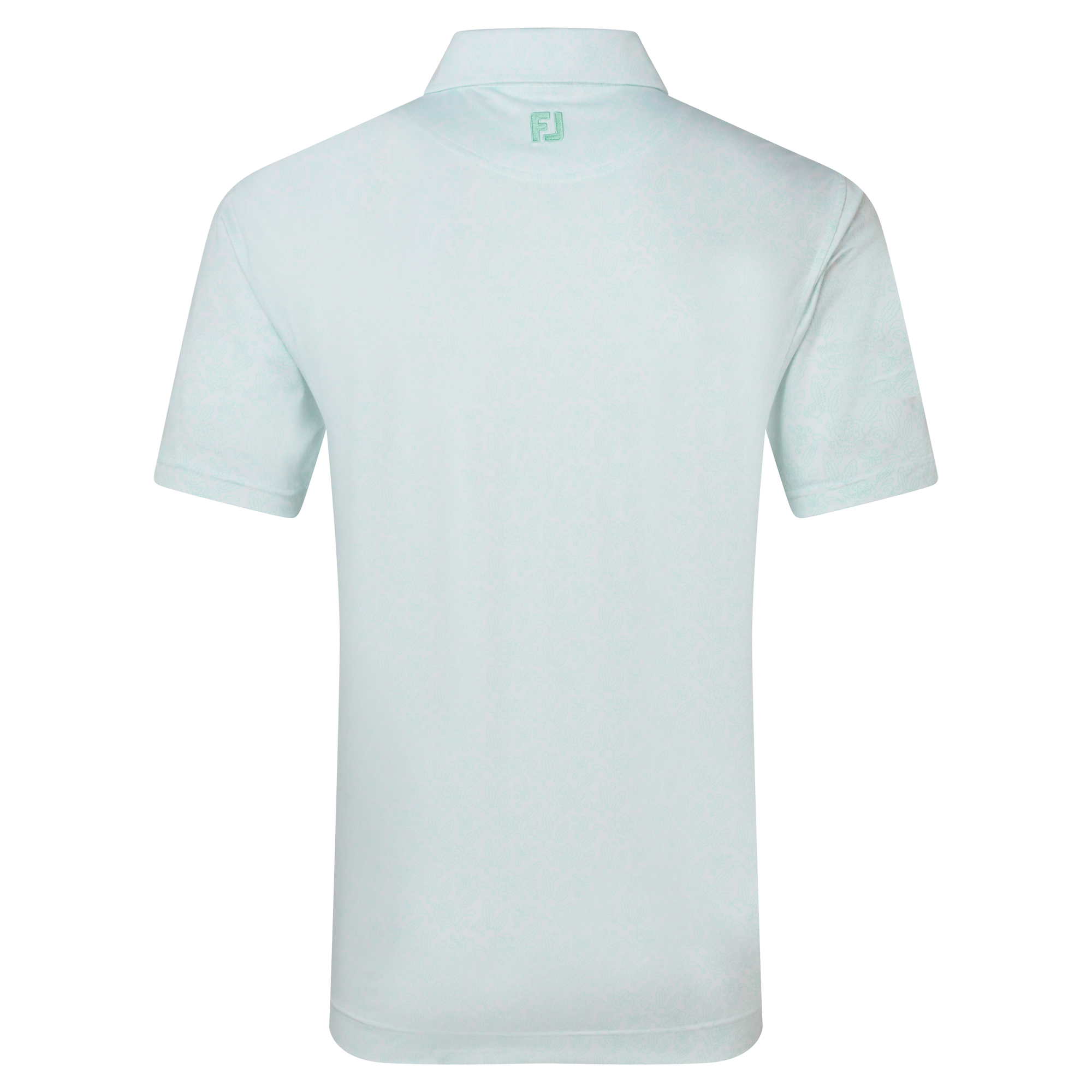 Polo en fil d'Ecosse imprim&eacute; fleuri