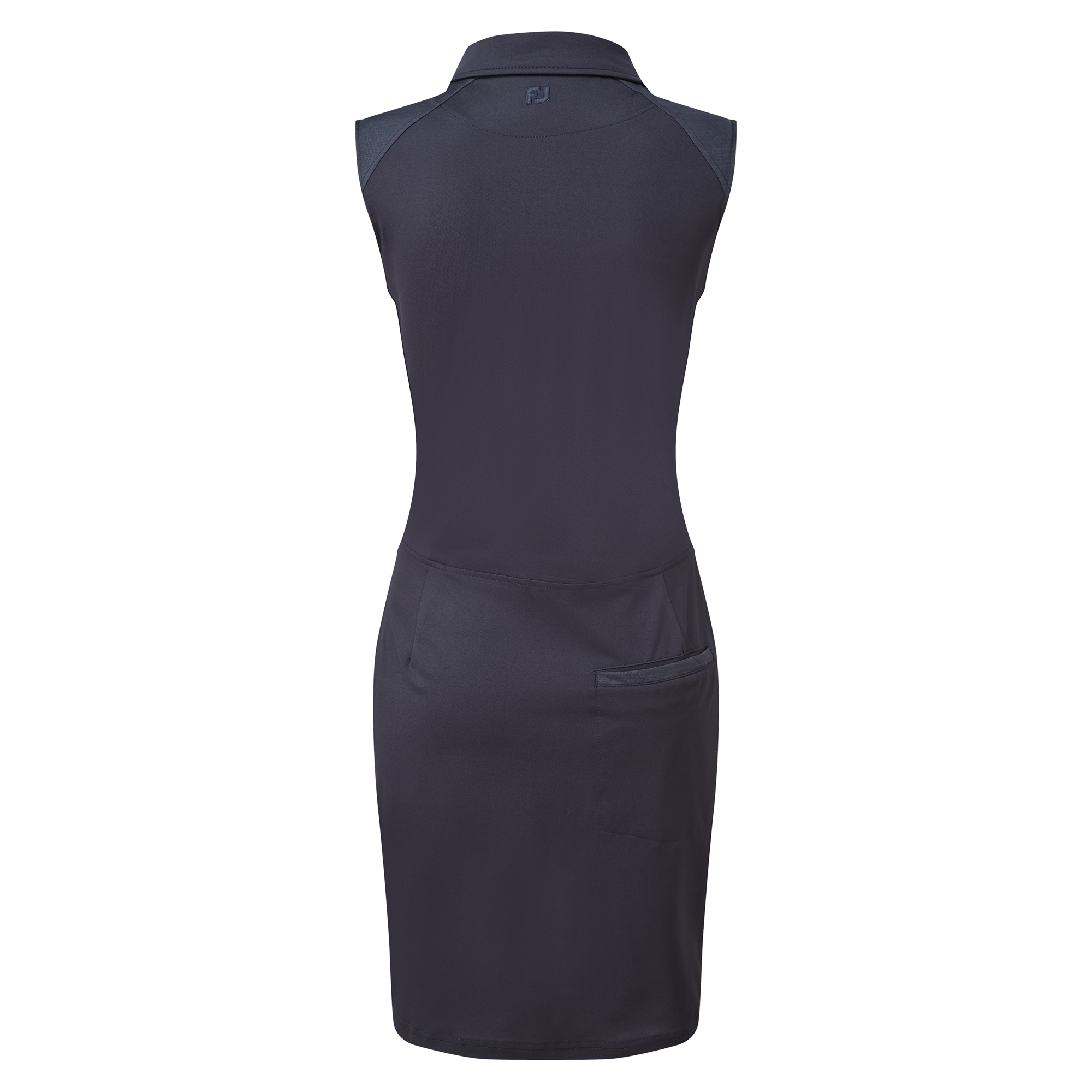 Pikee-Kleid mit angedeuteten Cap-&Auml;rmeln