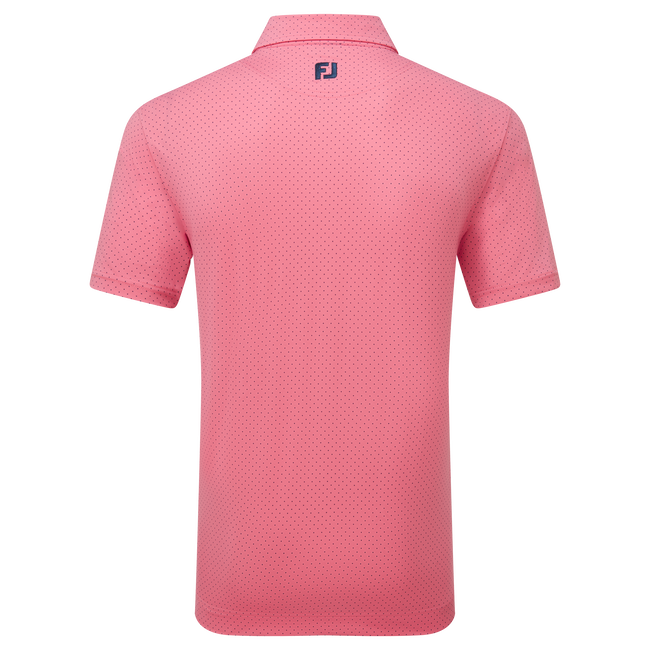 Polo en fil d'Ecosse imprimé points