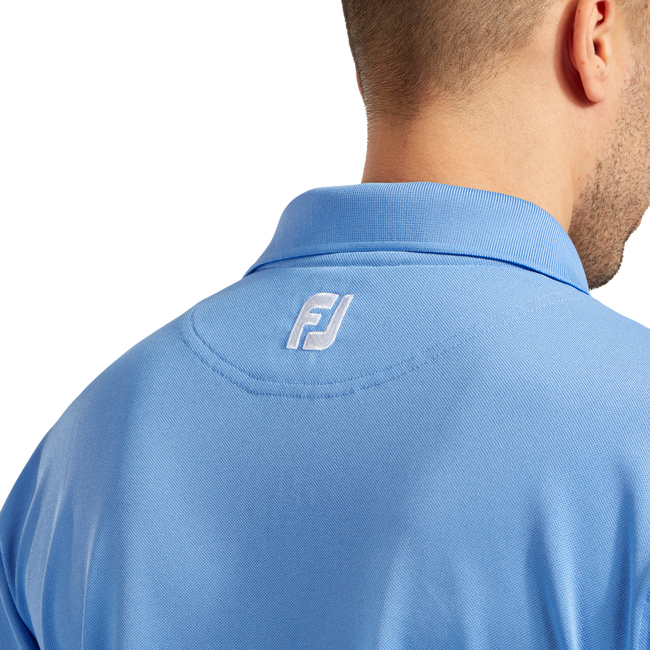 Stretch Pique Solid Knit Collar