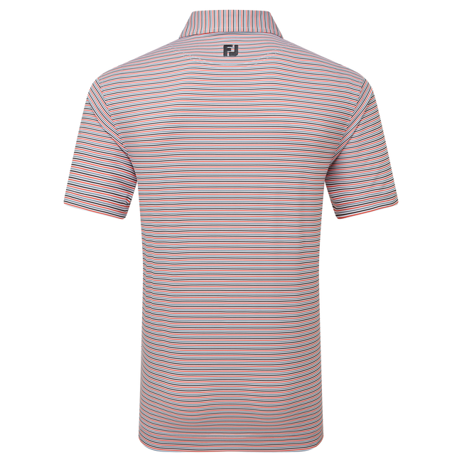 Polo en fil d'Ecosse à rayures