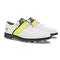 White / Neon Yellow / Forest Green Croc Print