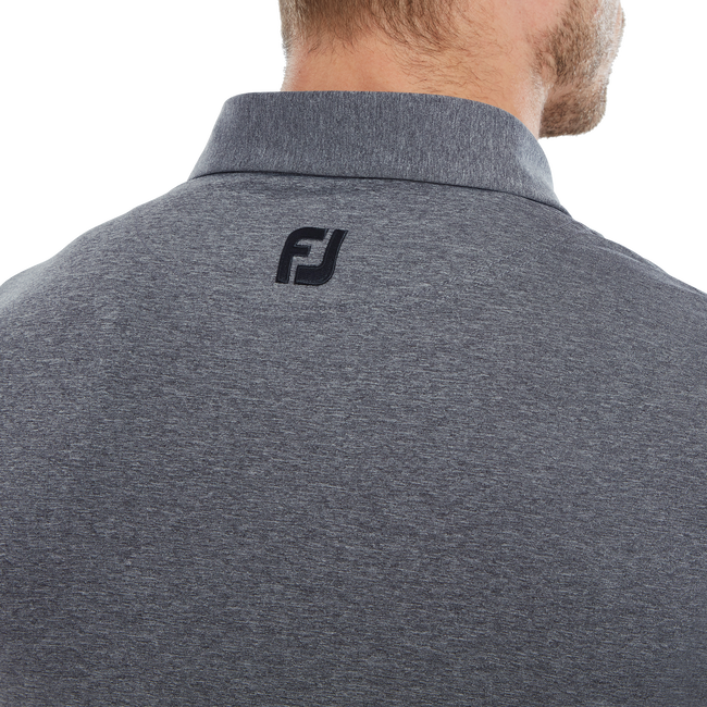 Polo chiné uni en fil d'Ecosse