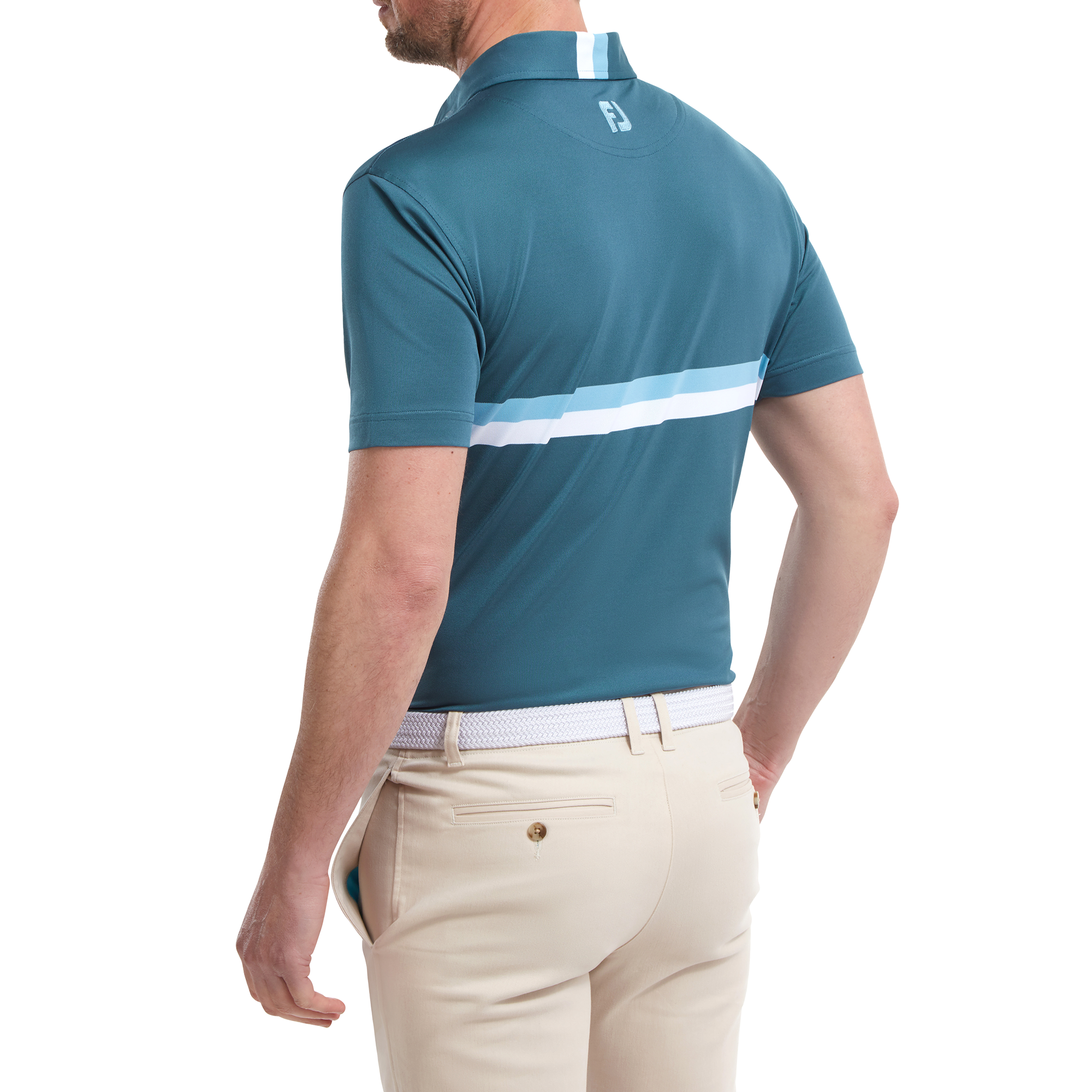 Pik&eacute;e mit zwei Bruststreifen