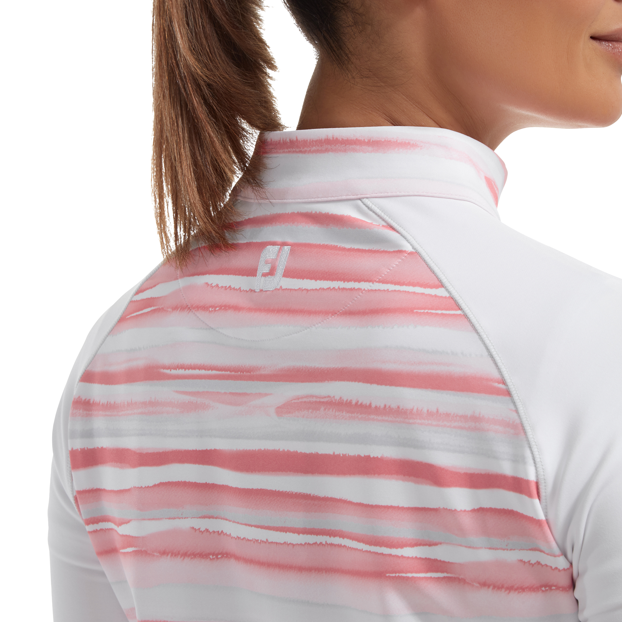 Watercolour Midlayer mit 1/2 Rei&szlig;verschluss