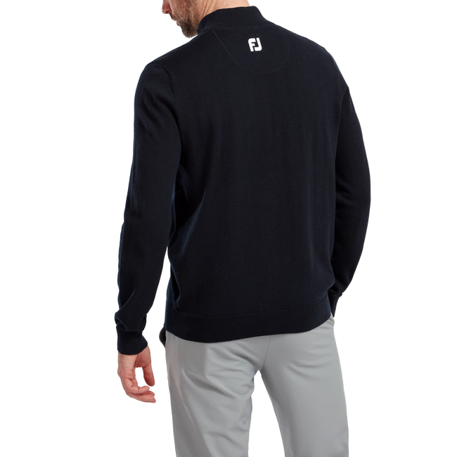 Pullover Zippé Mélange de Laine
