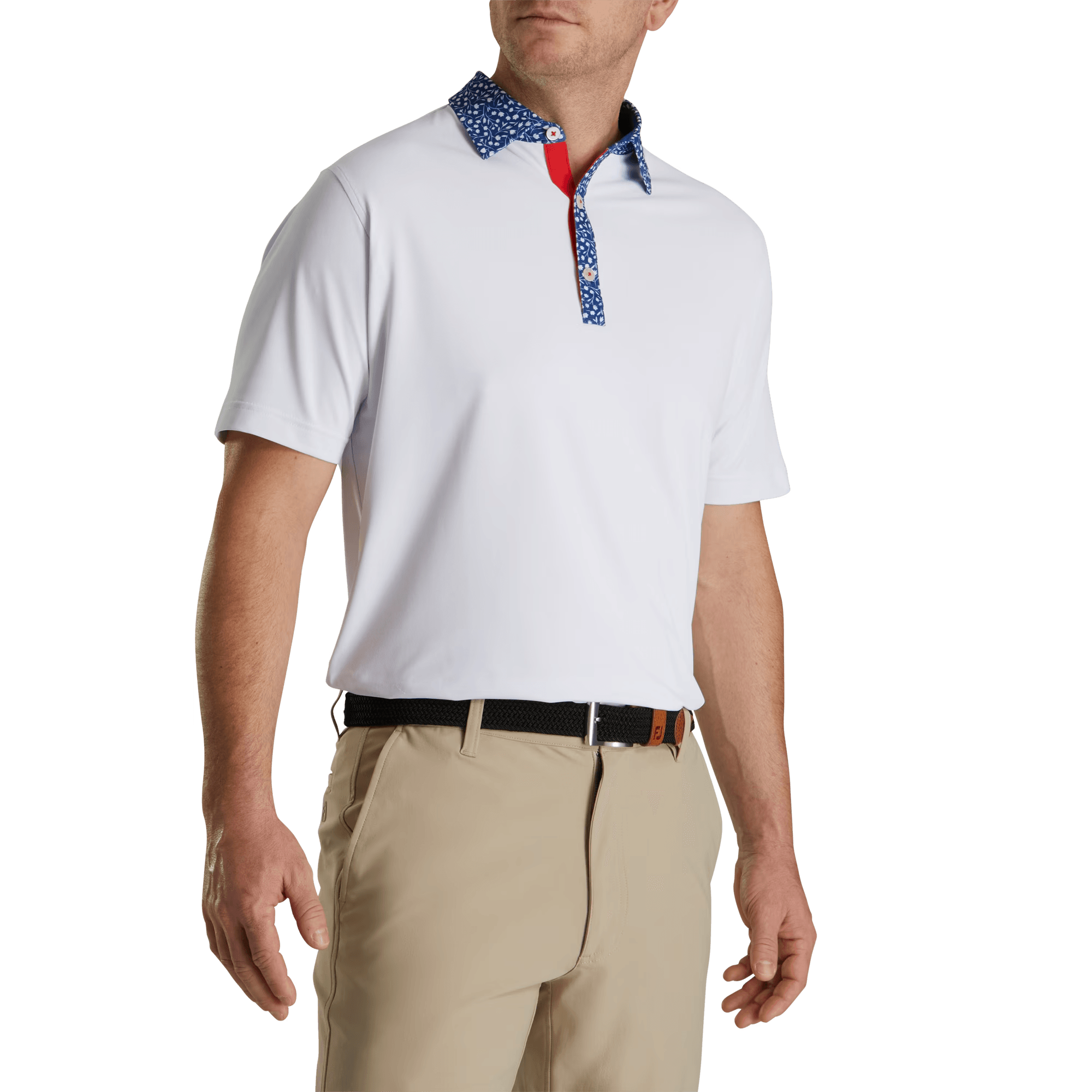 Tulpen Print Besatz Piqu&eacute;