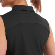 Mesh Back Sleeveless Lisle