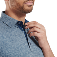 Pastell Lisle mit Besatz