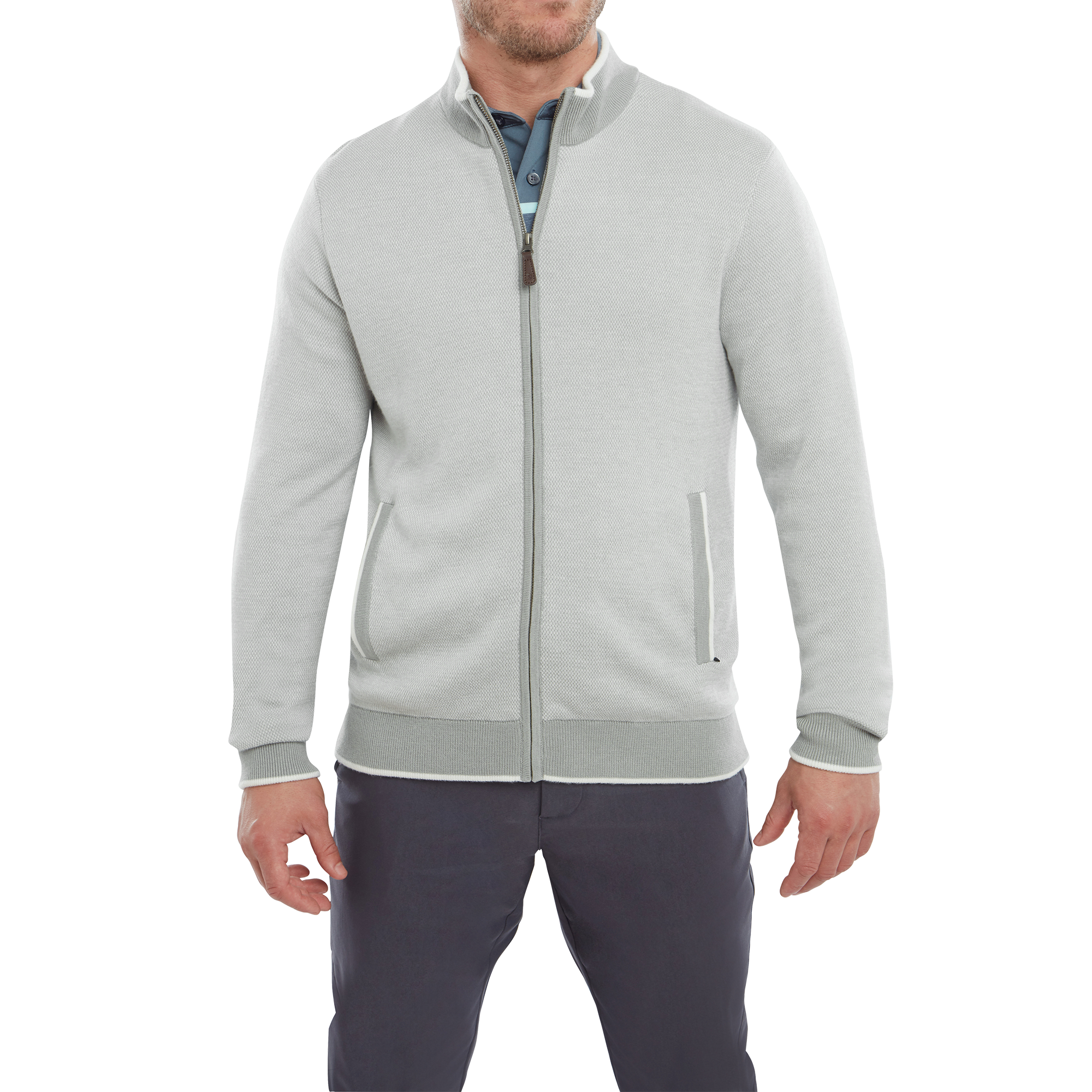 Full-Zip Lined Pullover
