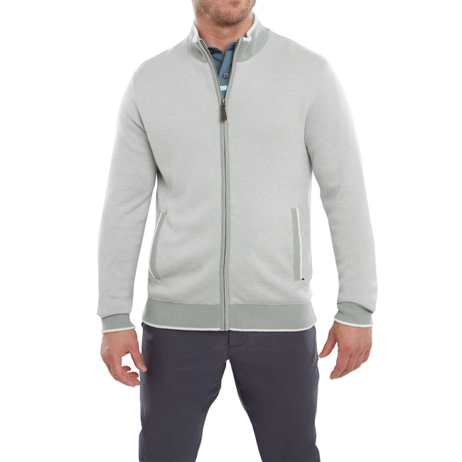 Full-Zip Lined Pullover