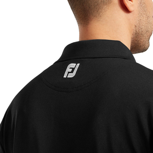 Stretch Pique Solid Knit Collar