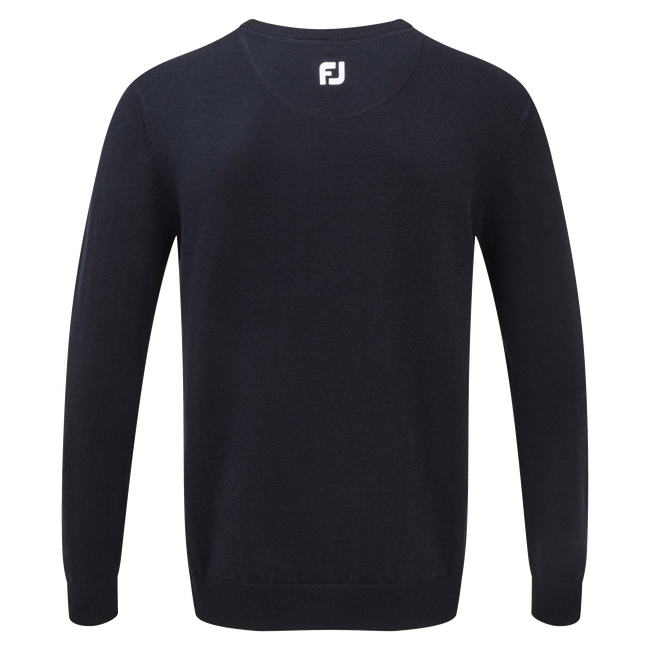 Pullover Col V Mélange de Laine