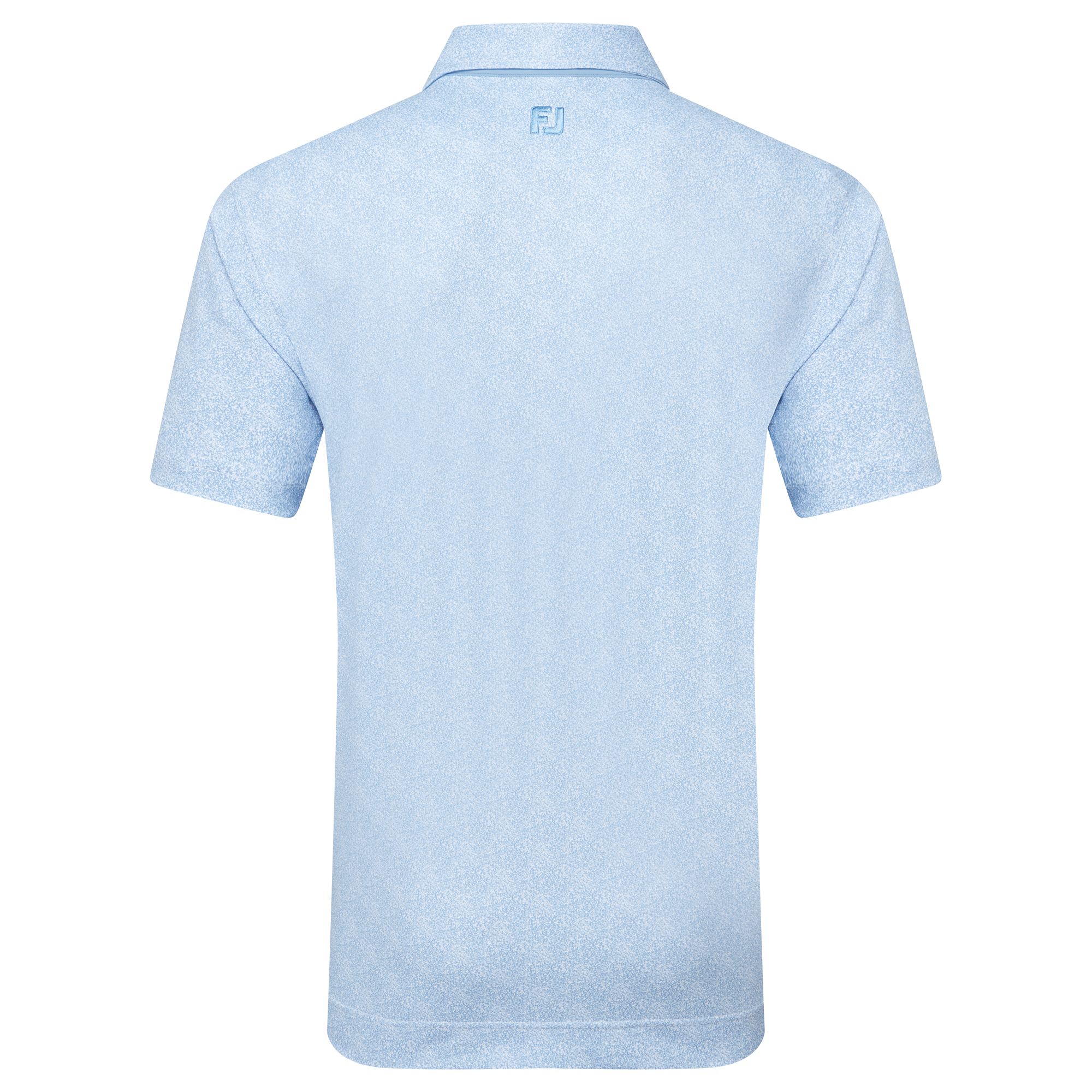 Polo en fil d'Ecosse impression mouchet&eacute;e