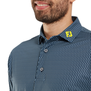 Polo en fil d'Ecosse imprimé tribale