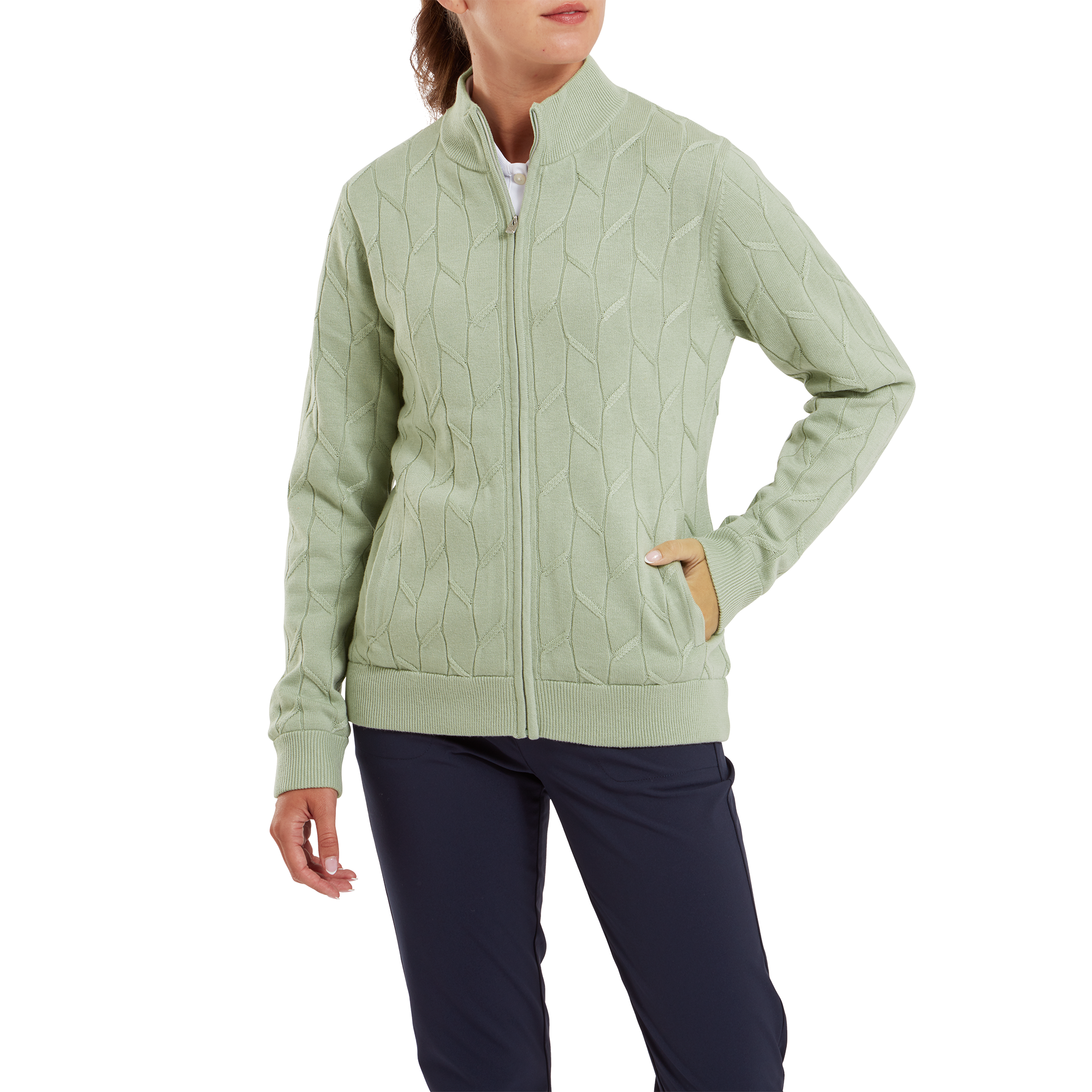 Pullover doubl&eacute; Full-Zip Femme