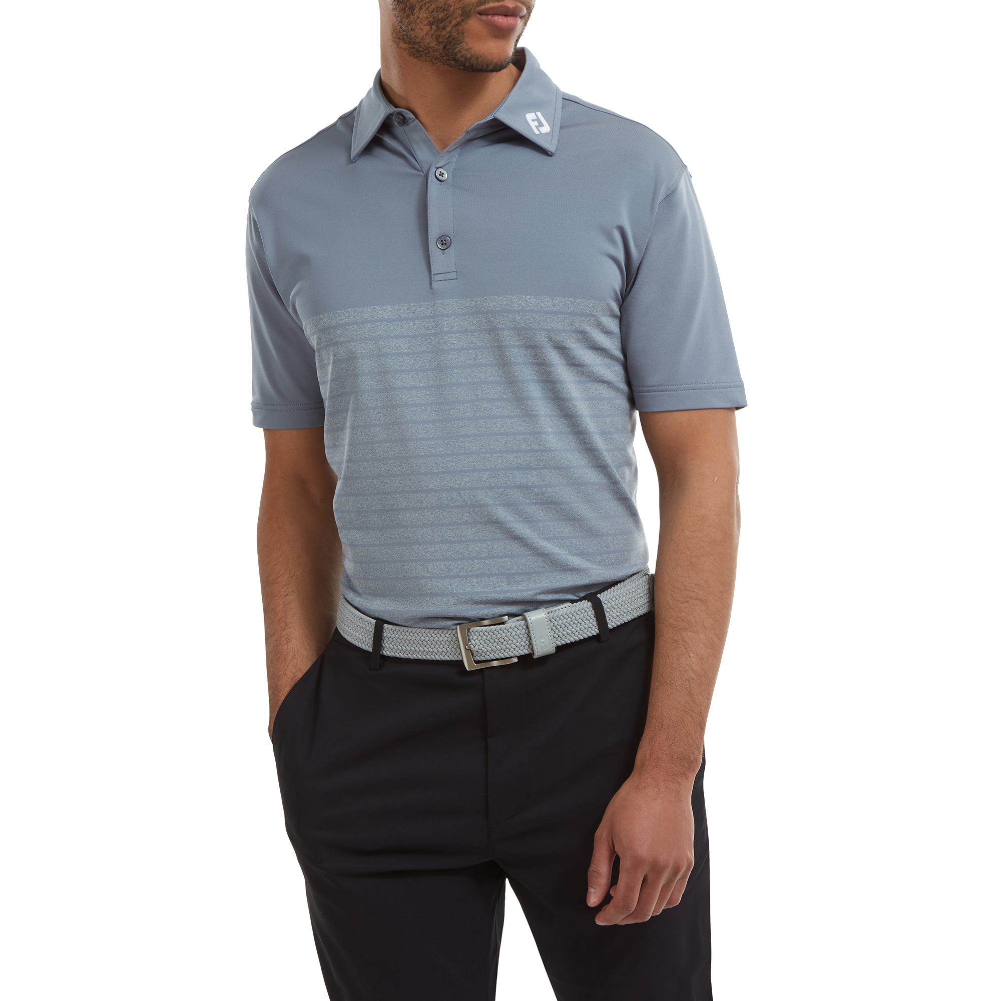 Jersey mit melierten Streifen