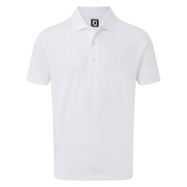 Stretch Pique Solid Rib Knit Collar