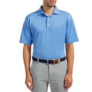 Stretch Pique Solid Knit Collar