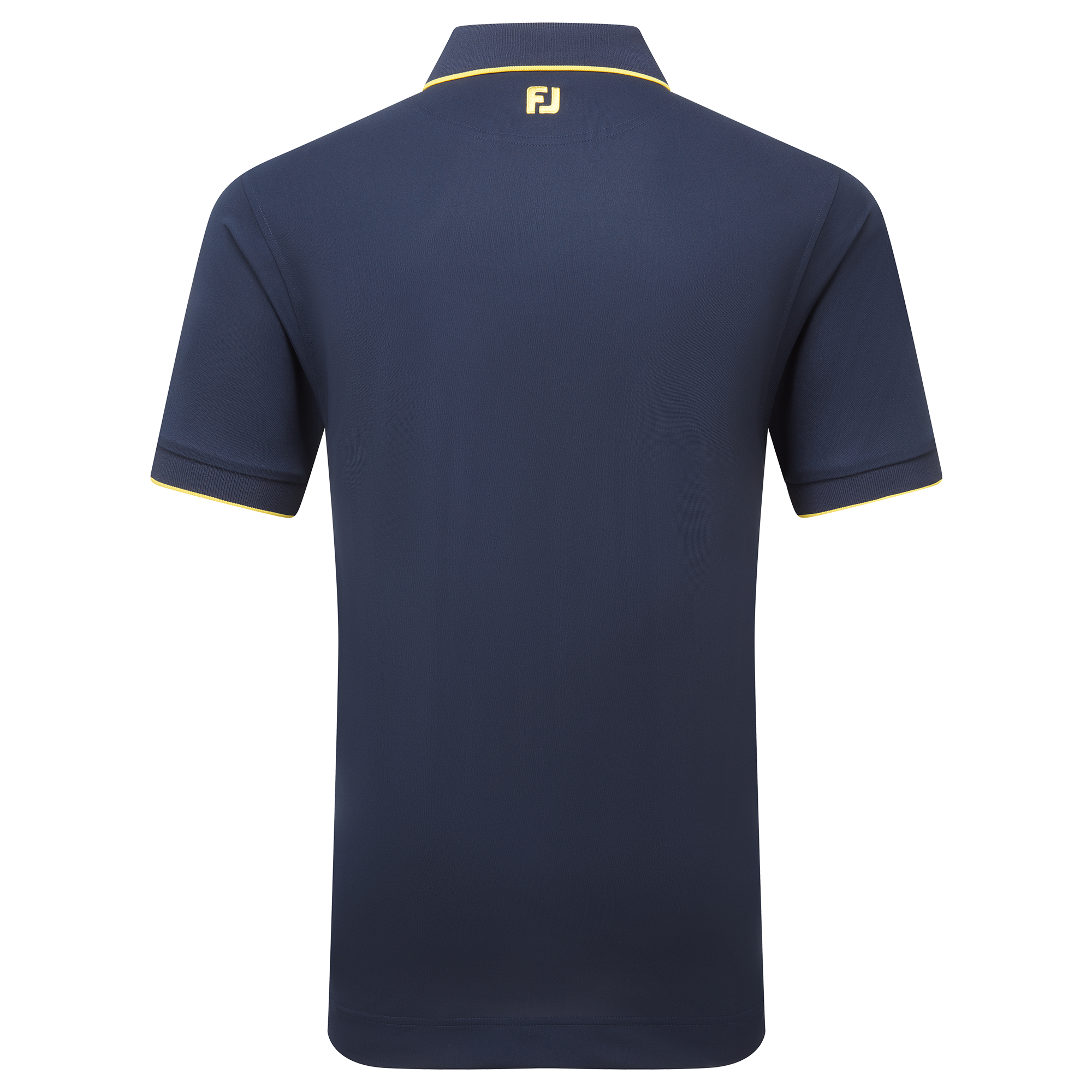 Polo piqu&eacute; uni avec rayure sur le col