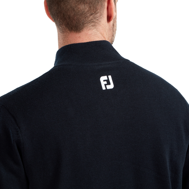 Wool Blend 1/2 Zip Lined Pullover