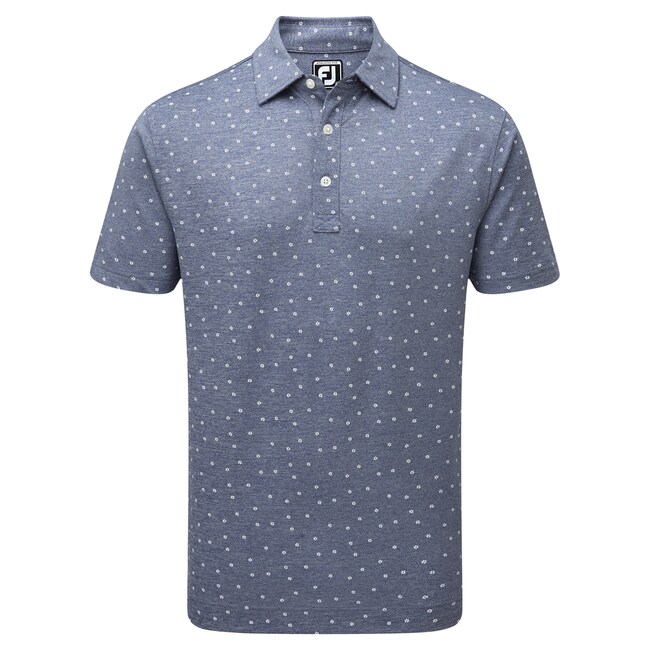 Stretch Pique Flower Print