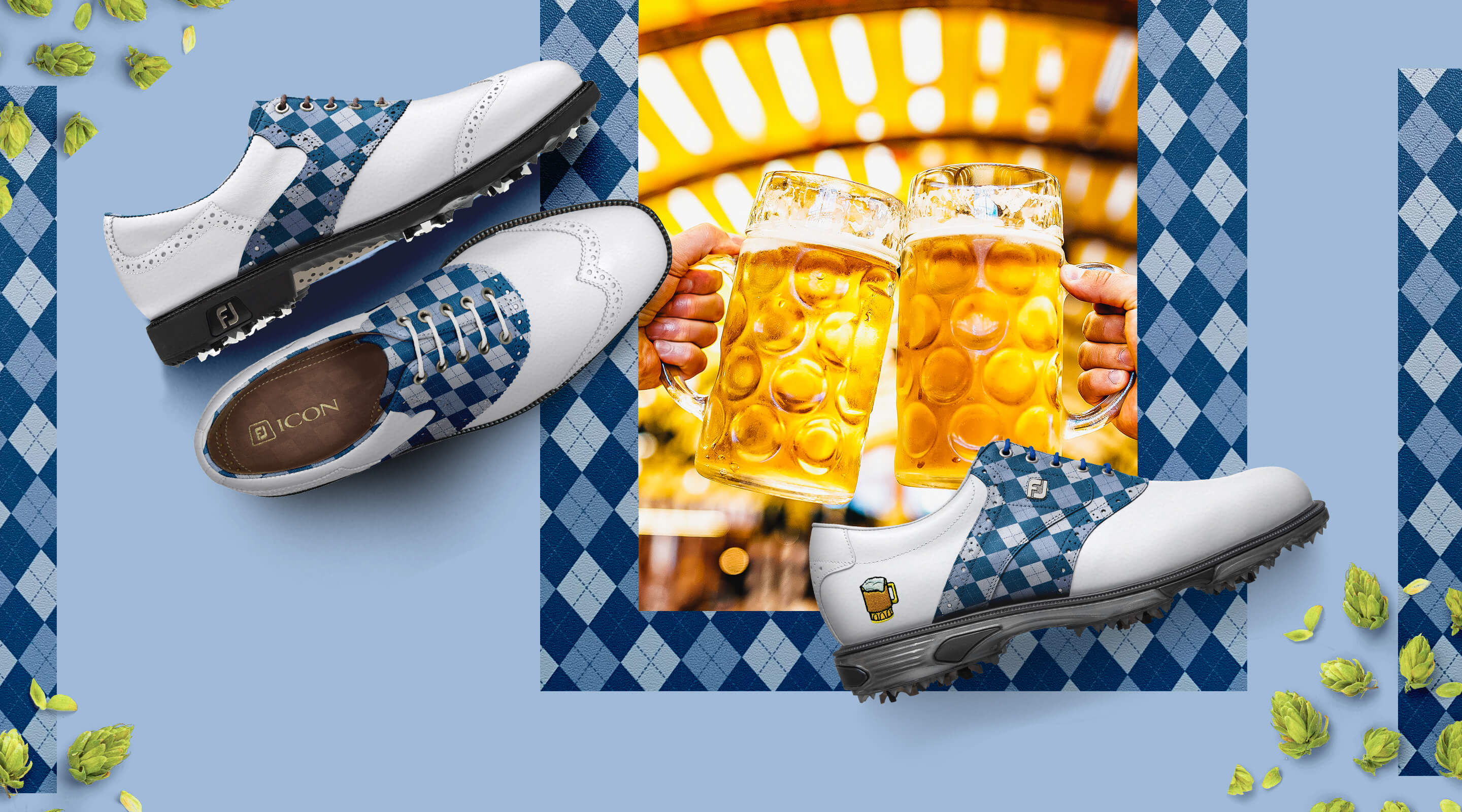 FootJoy Design My Own MyJoys Custom Golf Shoes - Oktoberfest Leather